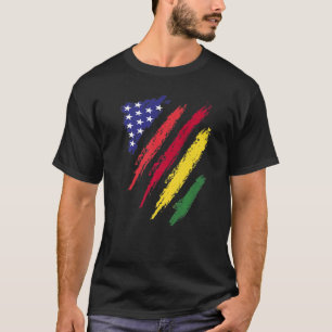 T-shirt Bolivie American Grosse Drapeau USA Patriot Herita