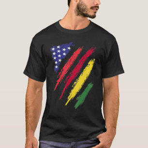 T-shirt Bolivie American Grosse Drapeau USA Patriot Herita