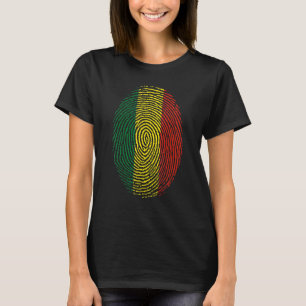 T-shirt Bolivie Drapeau bolivien Adn empreintes digitales