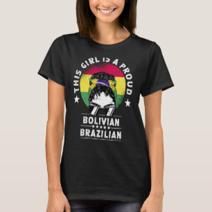 T-shirt Bolivie Drapeau Brésil Grosse Femme Citoyenne Fier