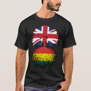 T-shirt Bolivie Drapeau des racines d'arbres britanniques