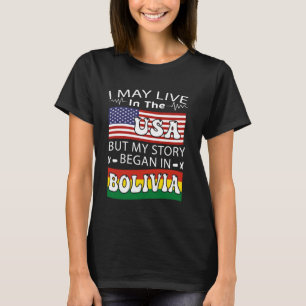 T-shirt Bolivie et drapeau américain Fierté bolivienne Rac