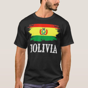 T-shirt Bolivie vintage Drapeau I Love Bolivie