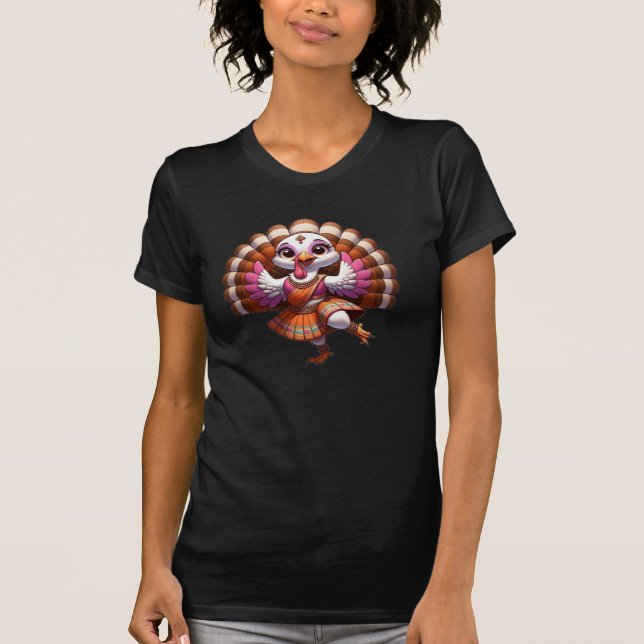 T-shirt bollywood thanksgiving turkey design (Devant)