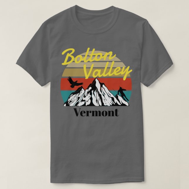 T-shirt Bolton Valley ski Vermont 5 (Design devant)