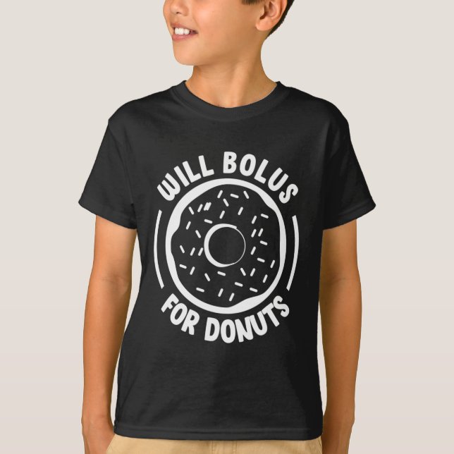 T-shirt Bolus For Donuts Fun Diabète Sensibilisation Diabè (Devant)