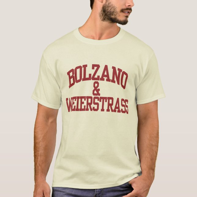 T-shirt Bolzano et Weierstrass (Devant)