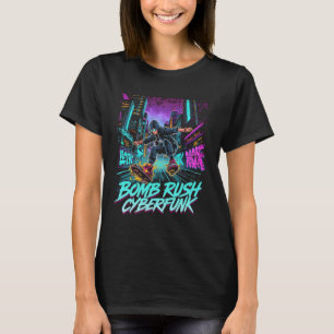 T-shirt Bomb Rush Cyberfunk – Rébellion de rue néon