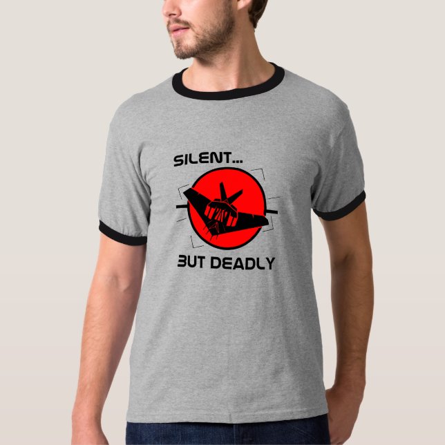 T-shirt Bombardier de discrétion (Devant)