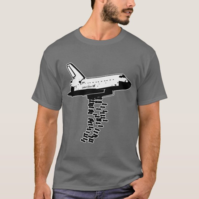 T-shirt Bombardier de navette (Devant)