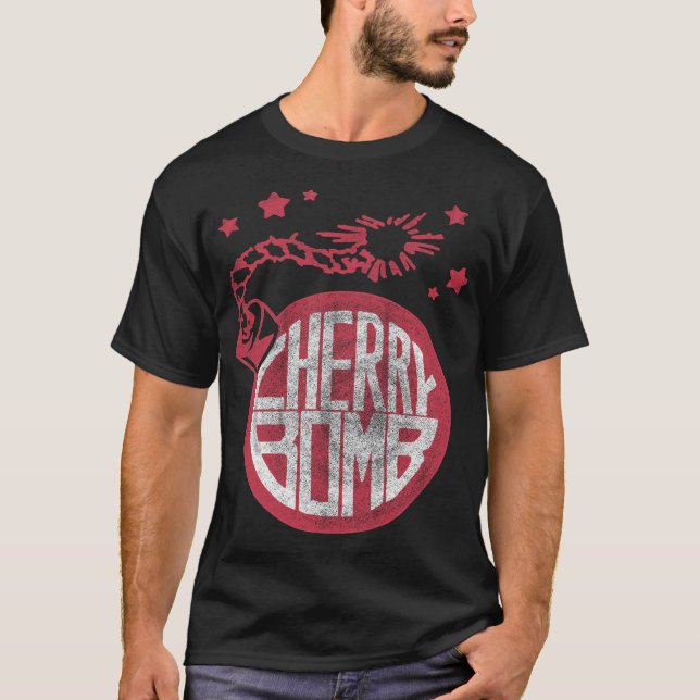 T-shirt Bombe cerise (Devant)
