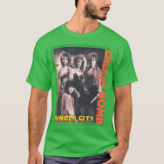 T-shirt Bombe Cerise Ville de Faim (Devant)