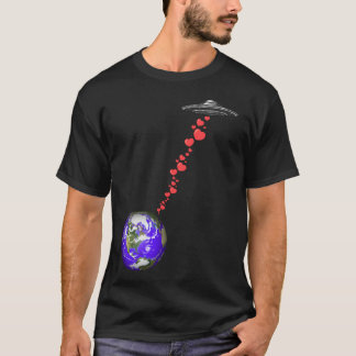 T-shirt Bombe Coeur de soucoupe volante