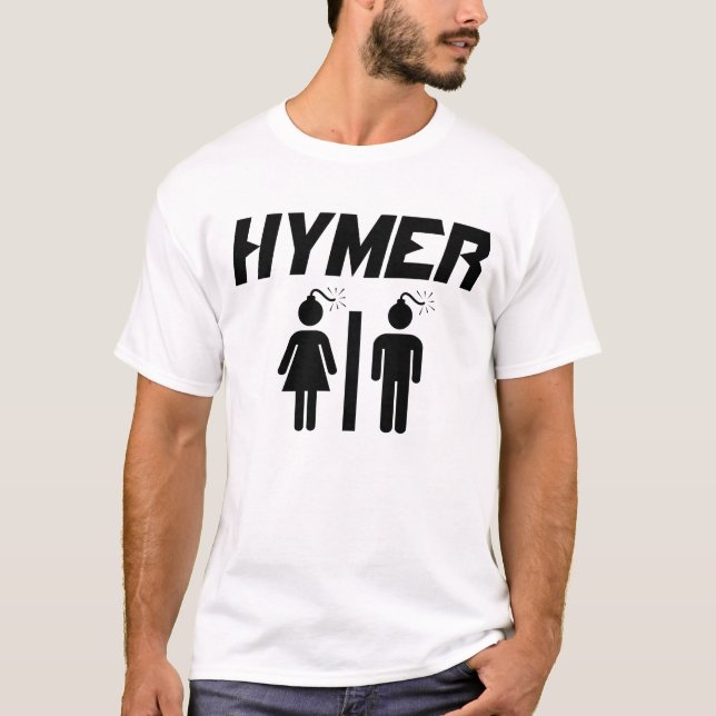 T-shirt Bombe de blanc de Hymer (Devant)