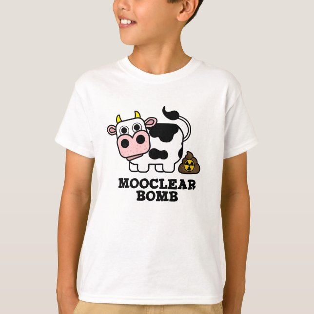 T-shirt Bombe Mooclebre Funny Cow Pun (Devant)