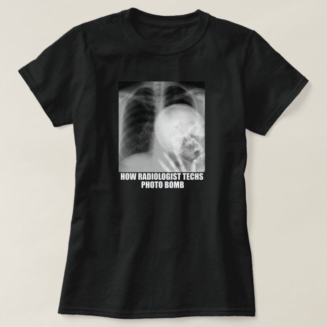 T-SHIRT BOMBE PHOTO RADIOLOGISTE (Design devant)