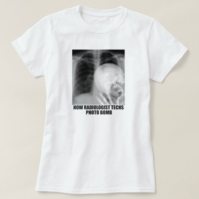 T-SHIRT BOMBE PHOTO RADIOLOGISTE (Design devant)