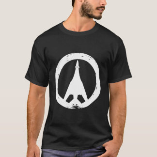 T-shirt Bomber Bomber Peace Sign Pilote agent de bord dire
