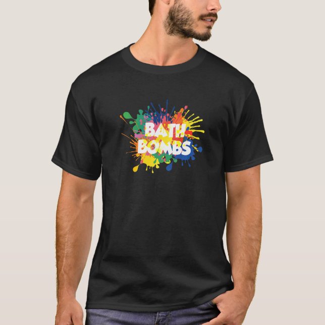 T-shirt Bombes De Bain Esthétiques Amateurs Relaxant Bain  (Devant)