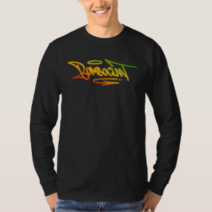 T-shirt Bomboclaat Style de tag graffiti couleurs rasta re