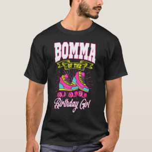 T-shirt Bomme De L'Anniversaire Fille Roller Patins Annive