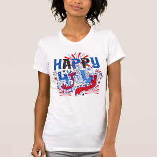 T-shirt Bon 4 juillet Fireworks USA-63261