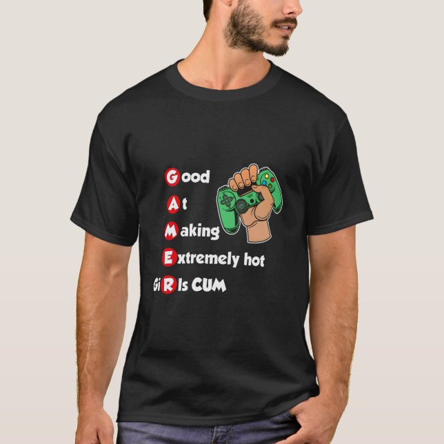 T-shirt Bon À Faire Des Filles Extrêmement Chaudes C%M Amu (Devant)