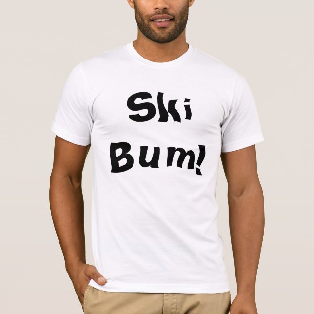 T-shirt Bon à rien de ski ! (Devant)