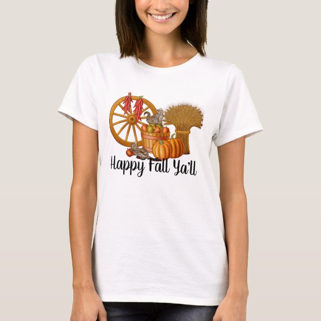 T-shirt Bon Automne à tous ! (Devant)