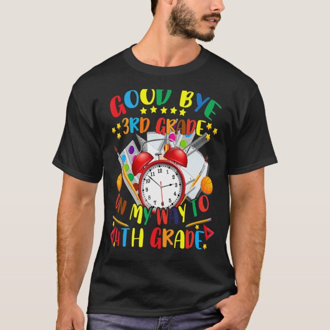 T-shirt Bon Bye 3e année En route vers 4e année (Devant)