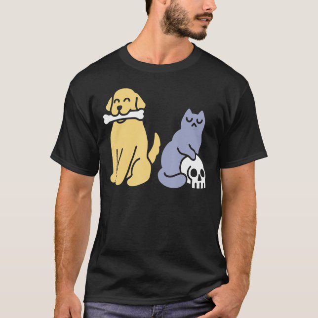 T-shirt Bon Chien Mauvais Chat (Devant)
