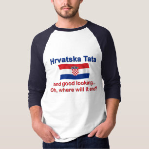 T-shirt Bon Croate Tata (papa) de Lkg