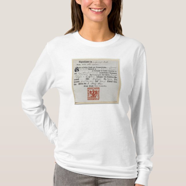T-shirt Bon d'hébergement, 1759 (Devant)