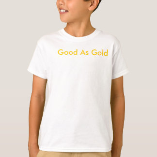 T-shirt bon en or