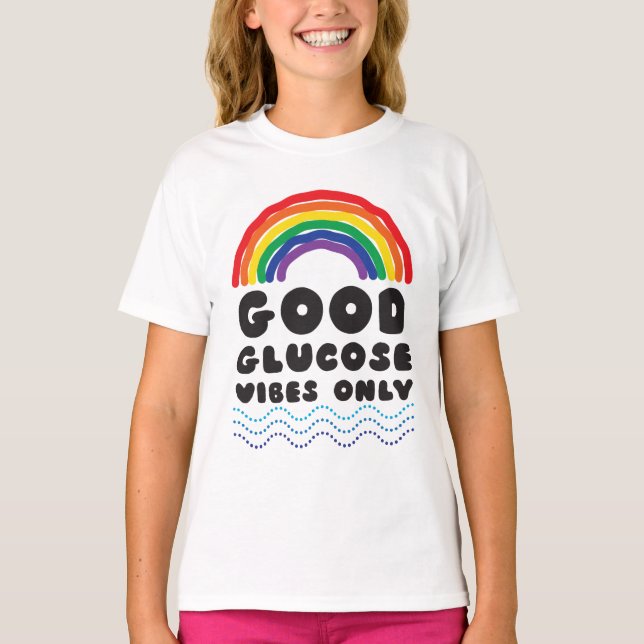 T-shirt Bon glucose (Arc-en-ciel) (Devant)