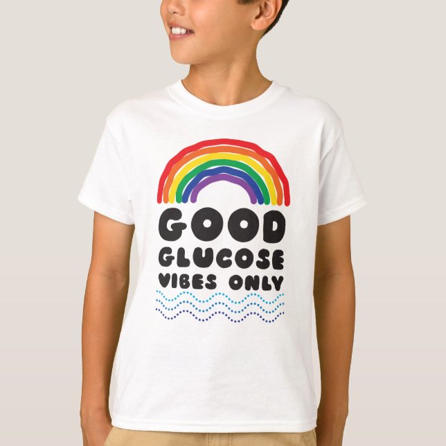 T-shirt Bon glucose (arc-en-ciel) (Devant)