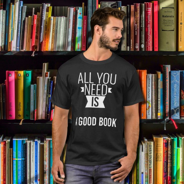 T-shirt Bon livre - citation drôle - noir (Créateur téléchargé)