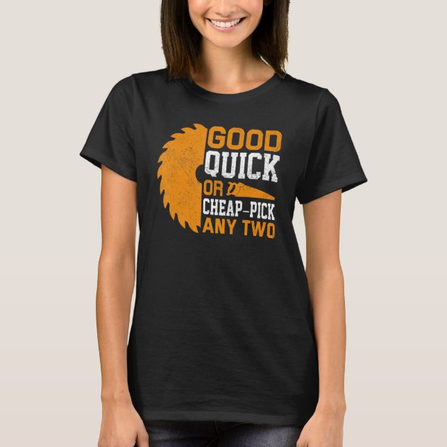 T-shirt Bon Marché Rapide Ou Pas Cher Choisissez Deux Menu (Devant)