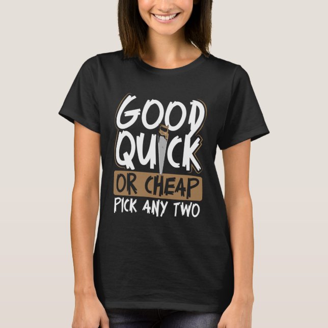 T-shirt Bon Rapide Ou Bon Marché Choisir N'Importe Quel De (Devant)