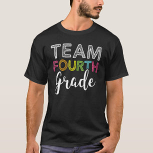 T-shirt Bon Retour À L'Équipe D'École 4E Élève De 4E Année