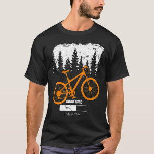 T-shirt Bon temps Chargement du vélo de montagne
