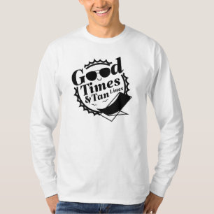 T-shirt Bon Temps Et Lignes De Tan
