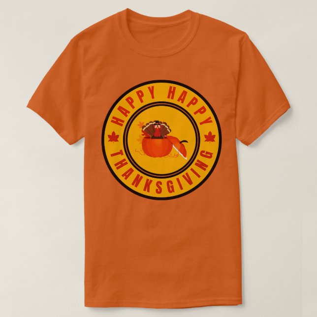 T-SHIRT BON THANKSGIVING 1 (Design devant)