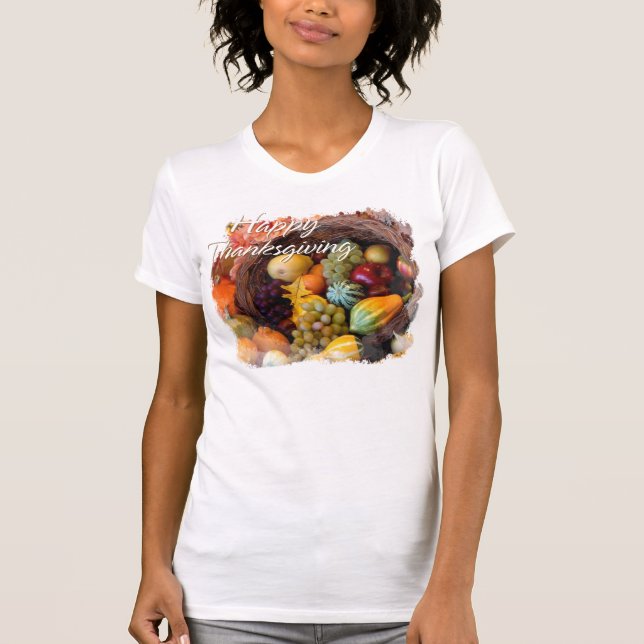 T-shirt Bon thanksgiving 10 Chemise (Devant)