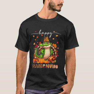 T-shirt Bon thanksgiving Alligator Costume Turquie Chute L