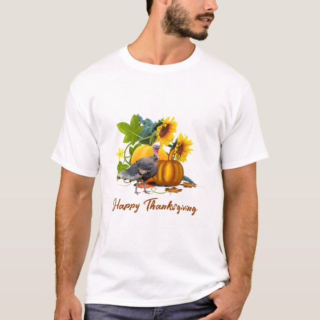 T-shirt Bon thanksgiving Automne Harvest Unisex (Devant)