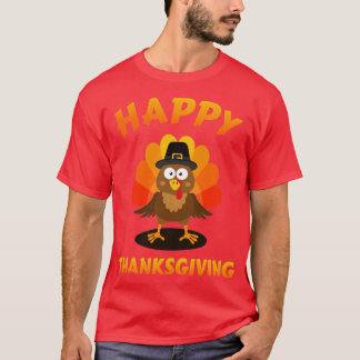 T-shirt Bon thanksgiving avec dinde mignonne pour vacances