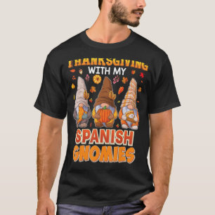 T-shirt Bon thanksgiving Avec Mon Professeur Espagnol Gnom