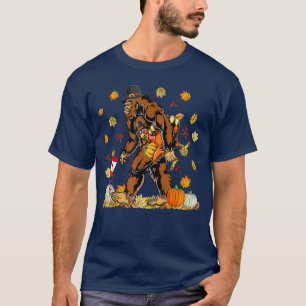 T-shirt Bon thanksgiving Canada Bigfoot Turquie Drôle 