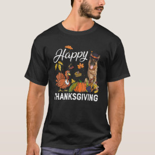 T-shirt Bon thanksgiving Cute berger allemand Turkey Pum